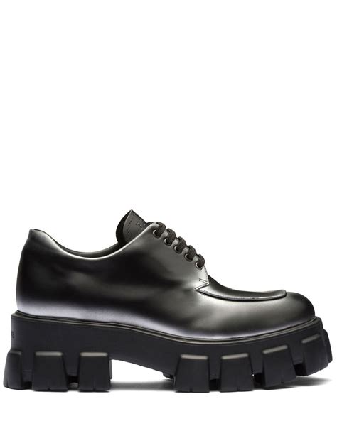 prada walking shoe with p on a side|farfetch Prada shoes.